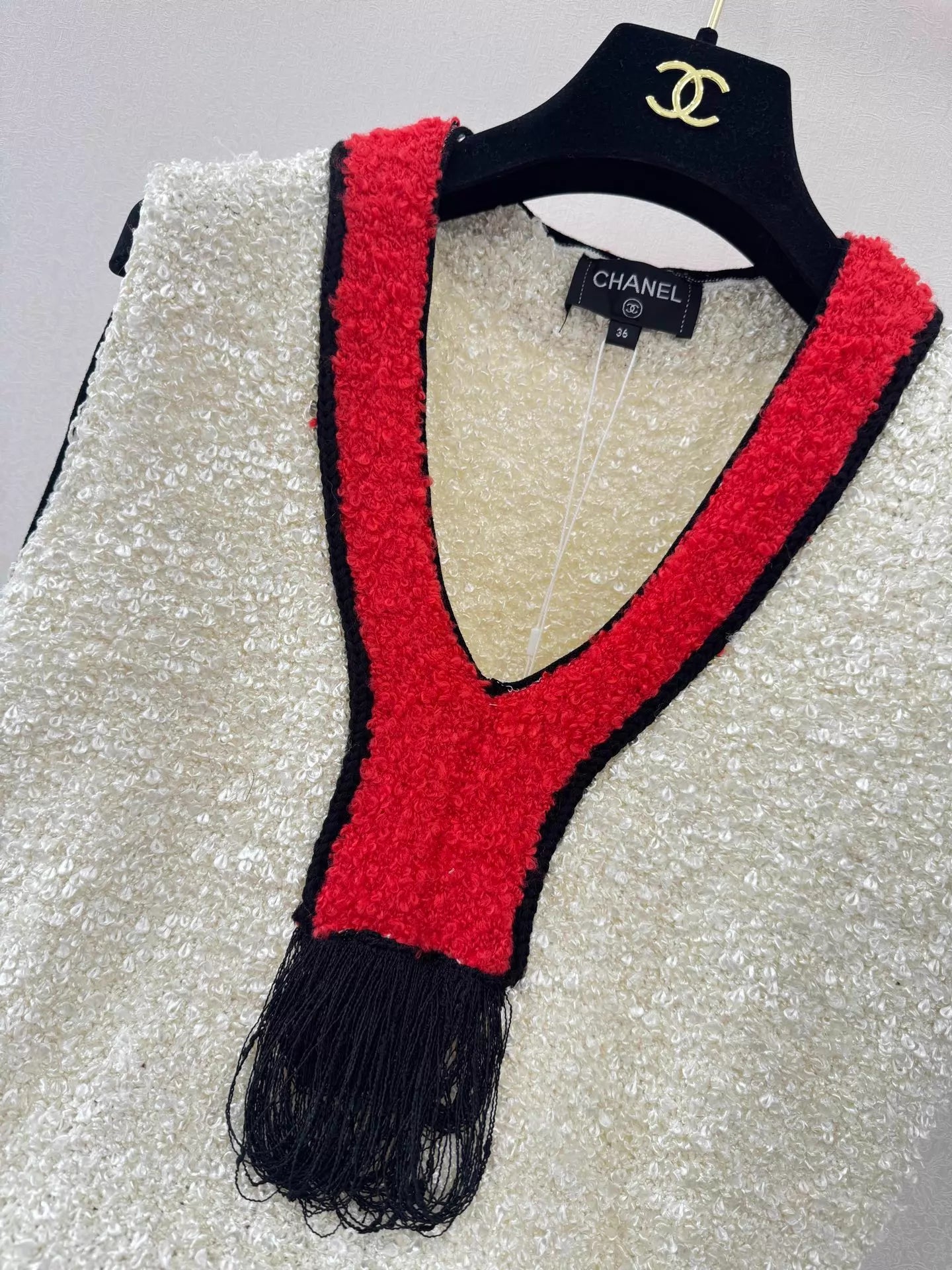 26ss V-neck knitted vest
