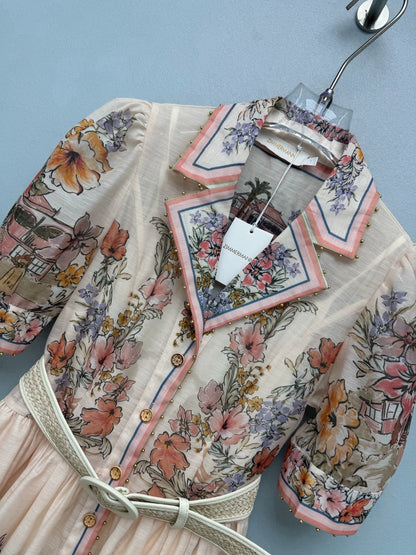 26New Vacation-Style Dress with an Oil-Painting Aesthetic