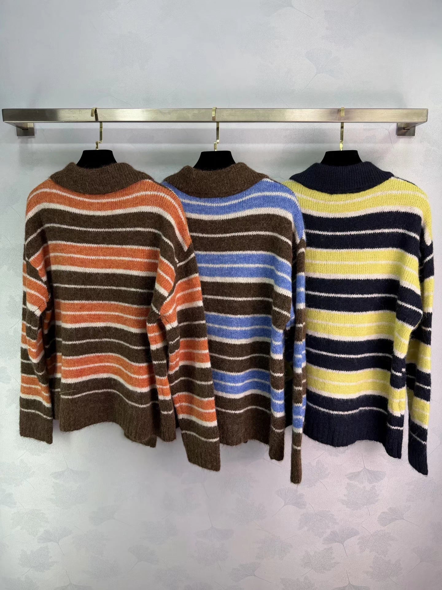 Striped Polo Sweater