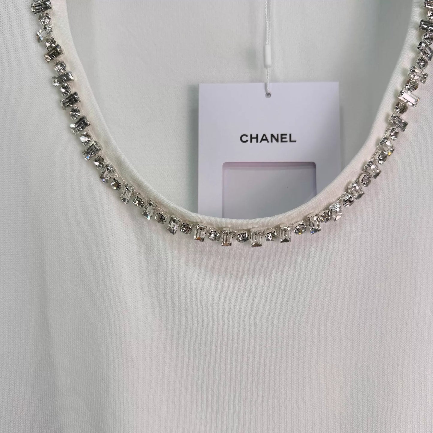 26ss Beaded Neckline Knit Vest