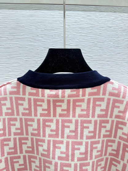 25fw Old flower knitted cardigan