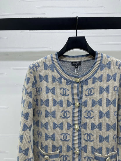 Jacquard Knit Cardigan