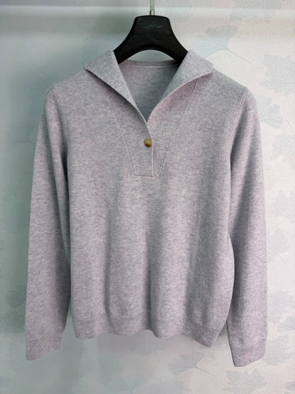 LORO PIANA/26 Early Autumn New Half-Button