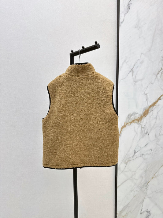 25fw Polar fleece stand collar vest