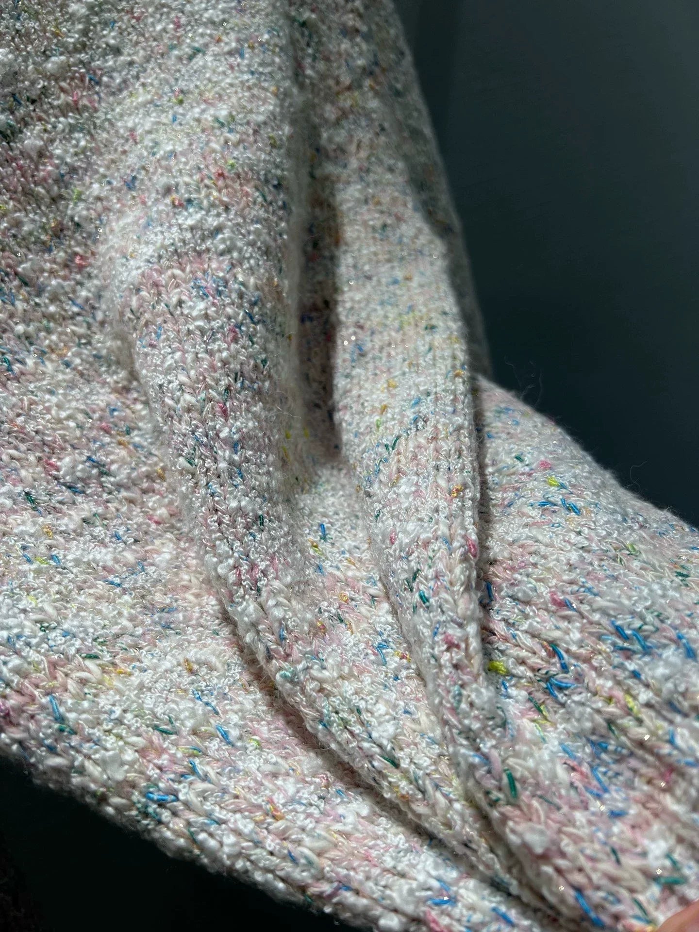 Collared knit wool sweater