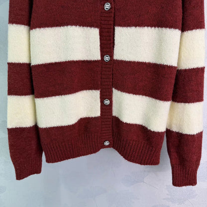 Striped Knit Cardigan