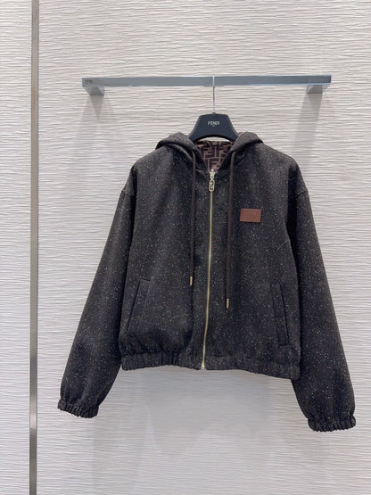 26New Reversible Long-Sleeve Hooded Zip-Up Jacket