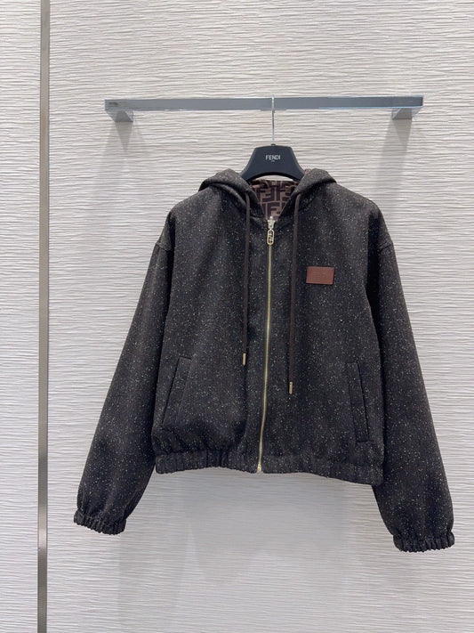 26New Reversible Long-Sleeve Hooded Zip-Up Jacket