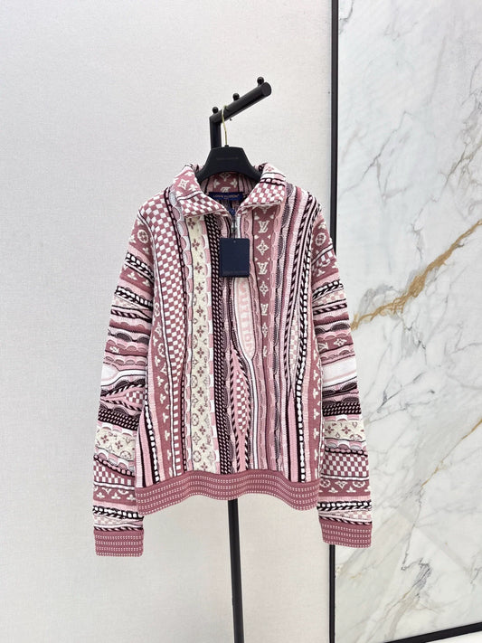 25fw Flower jacquard sweater