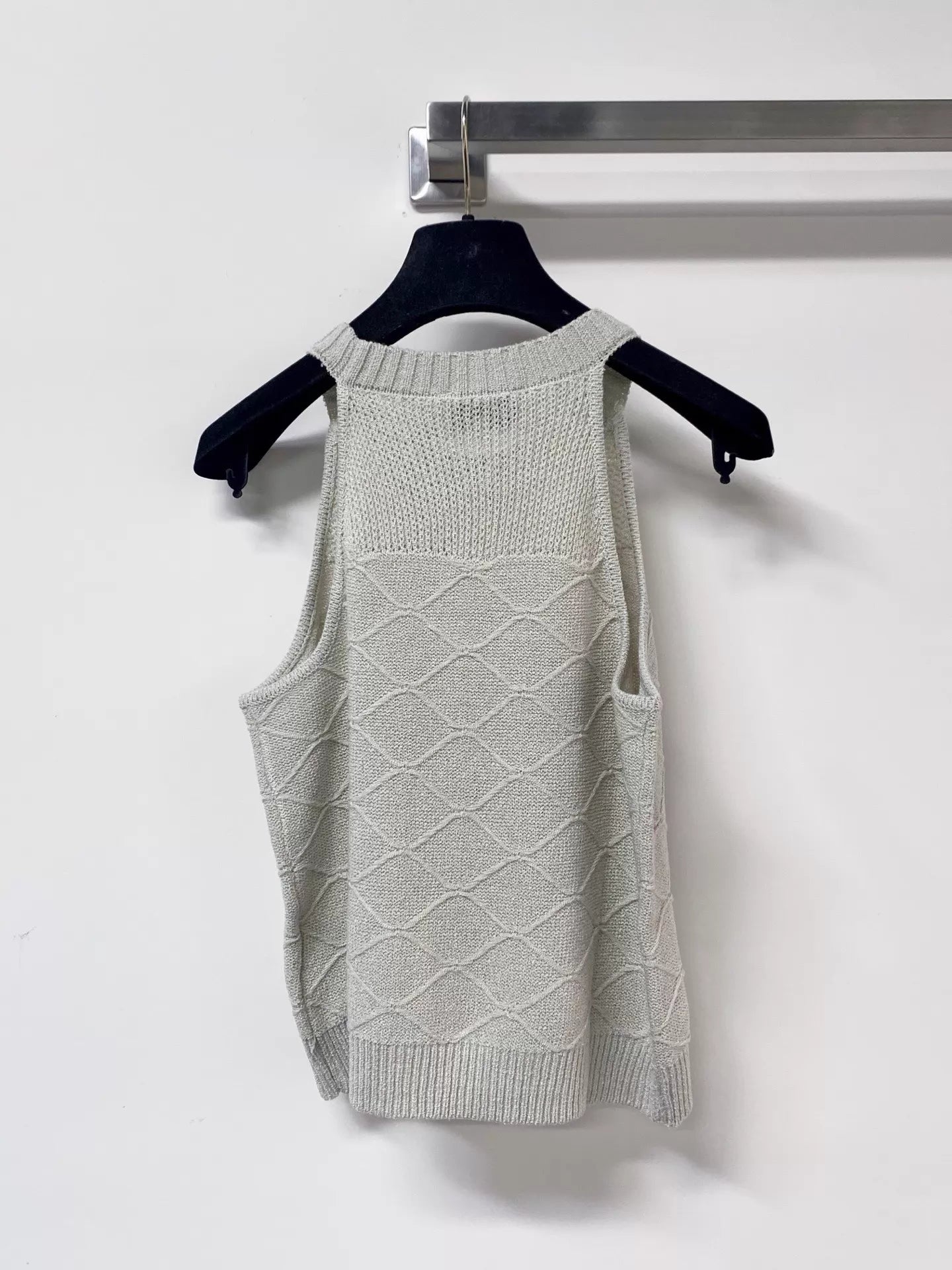 26ss Diamond Pattern Knit Vest