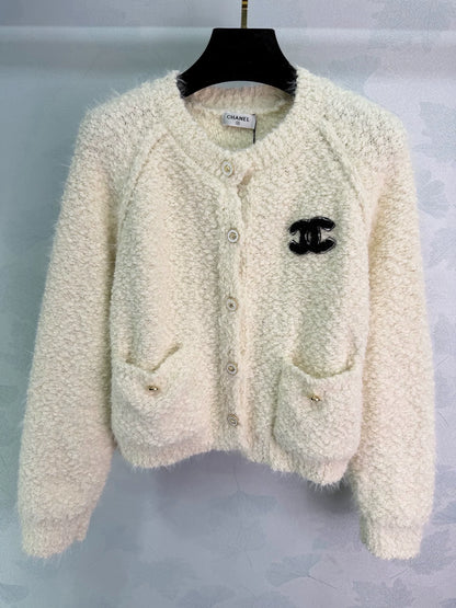 Crew neck cardigan