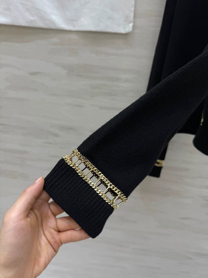 HCashmere chain camisole sweater