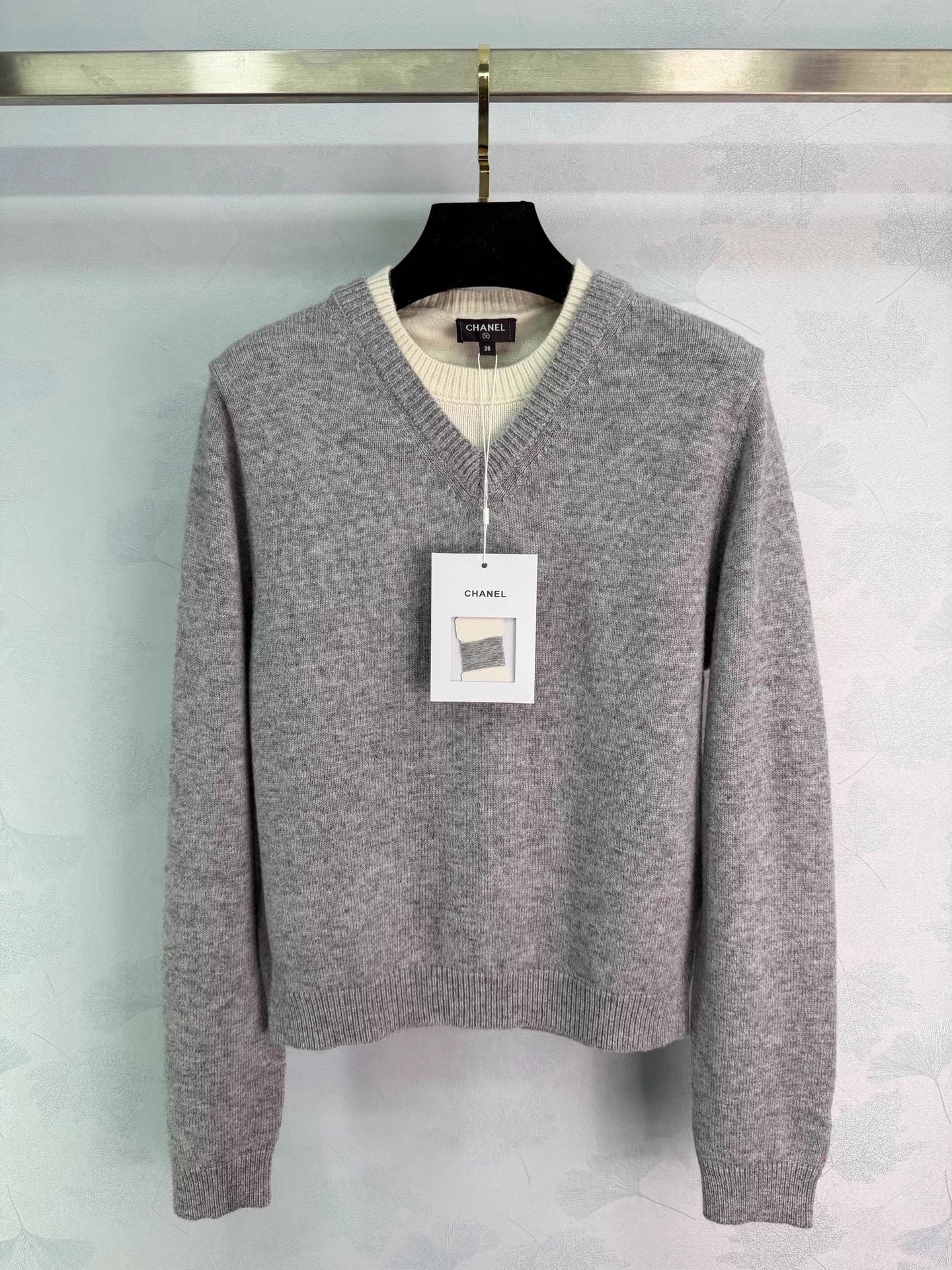Layered V-neck sweater