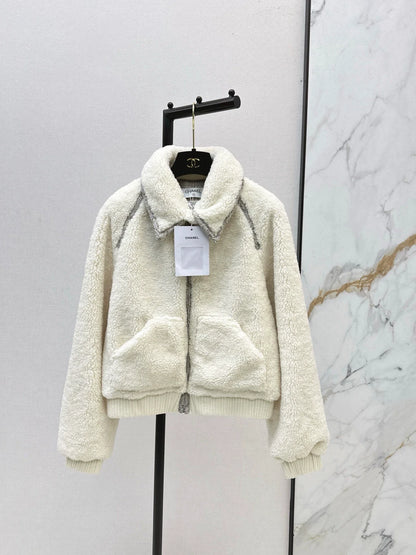 Particle velvet jacket jacket