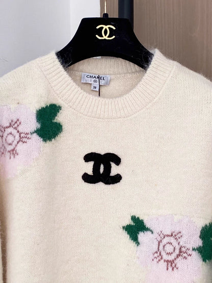 Floral Brushed Sweater