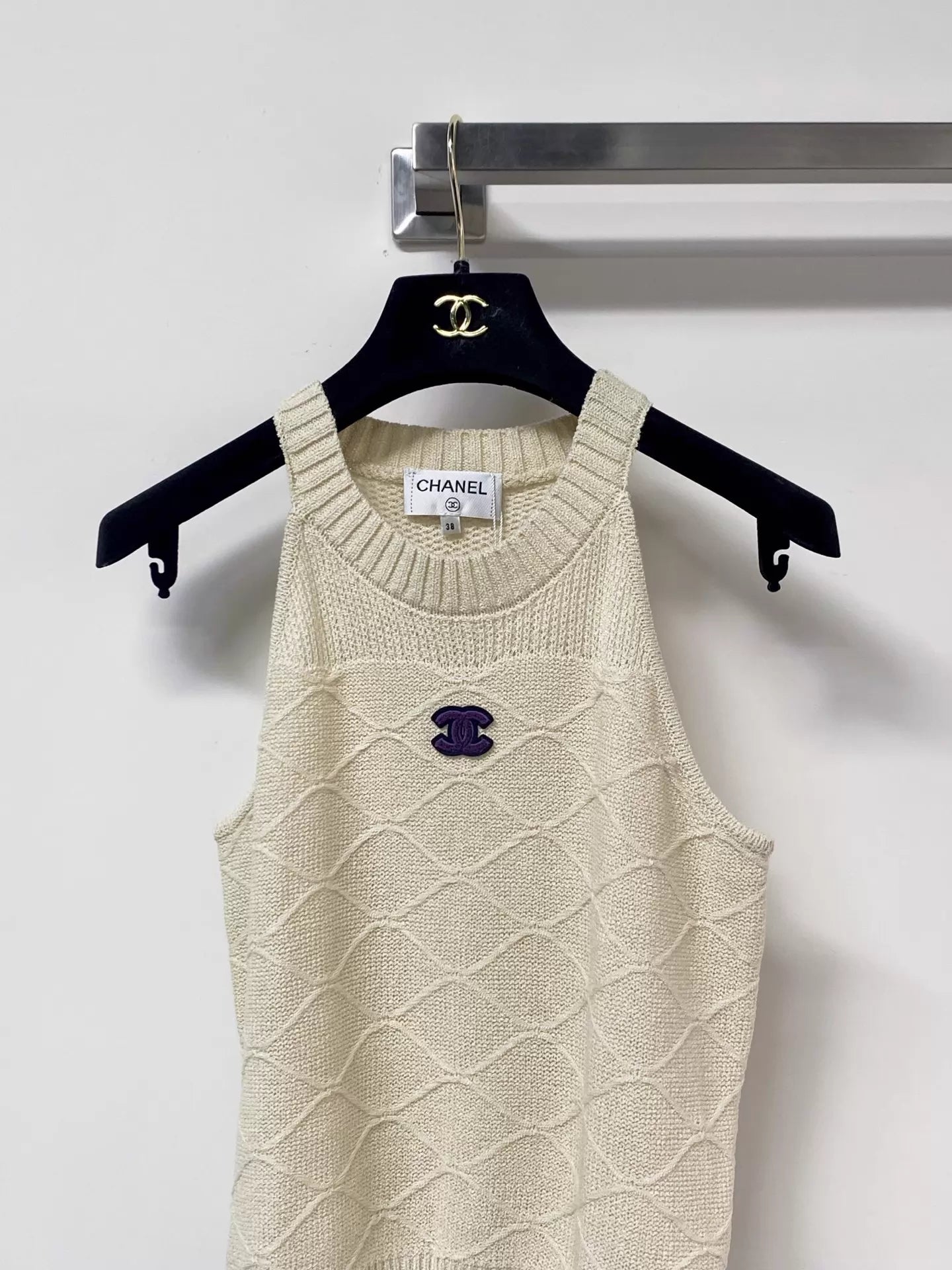 26ss Diamond Pattern Knit Vest