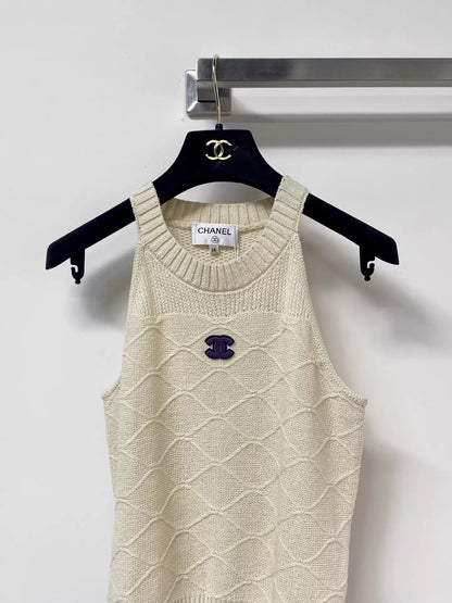26ss Diamond Pattern Knit Vest