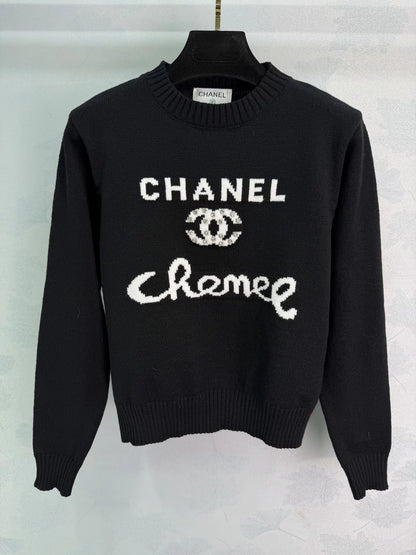 Letter Jacquard Sweater