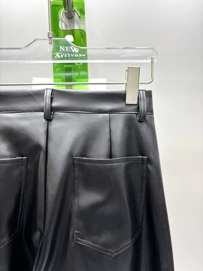 Plant protein leather pants