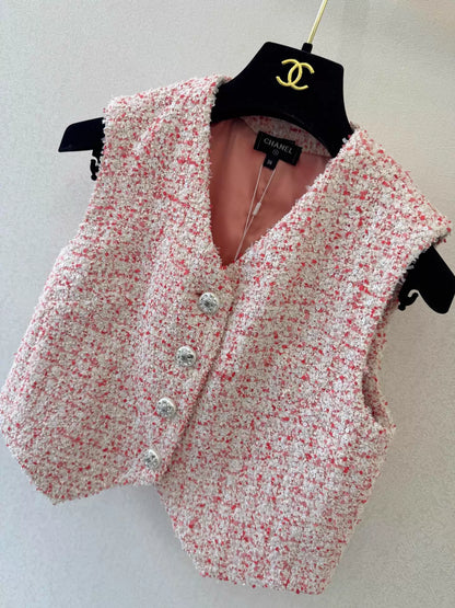 Tweed Sleeveless Vest