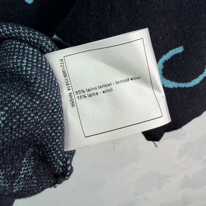 Letter Knit Short-Sleeve T-Shir