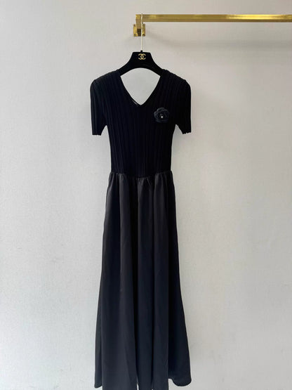 26ss Knitted Patchwork Dress