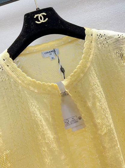 26ss Openwork cardigan