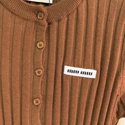 MiuMiu/26 Early Autumn New Knit Three-Piece Set