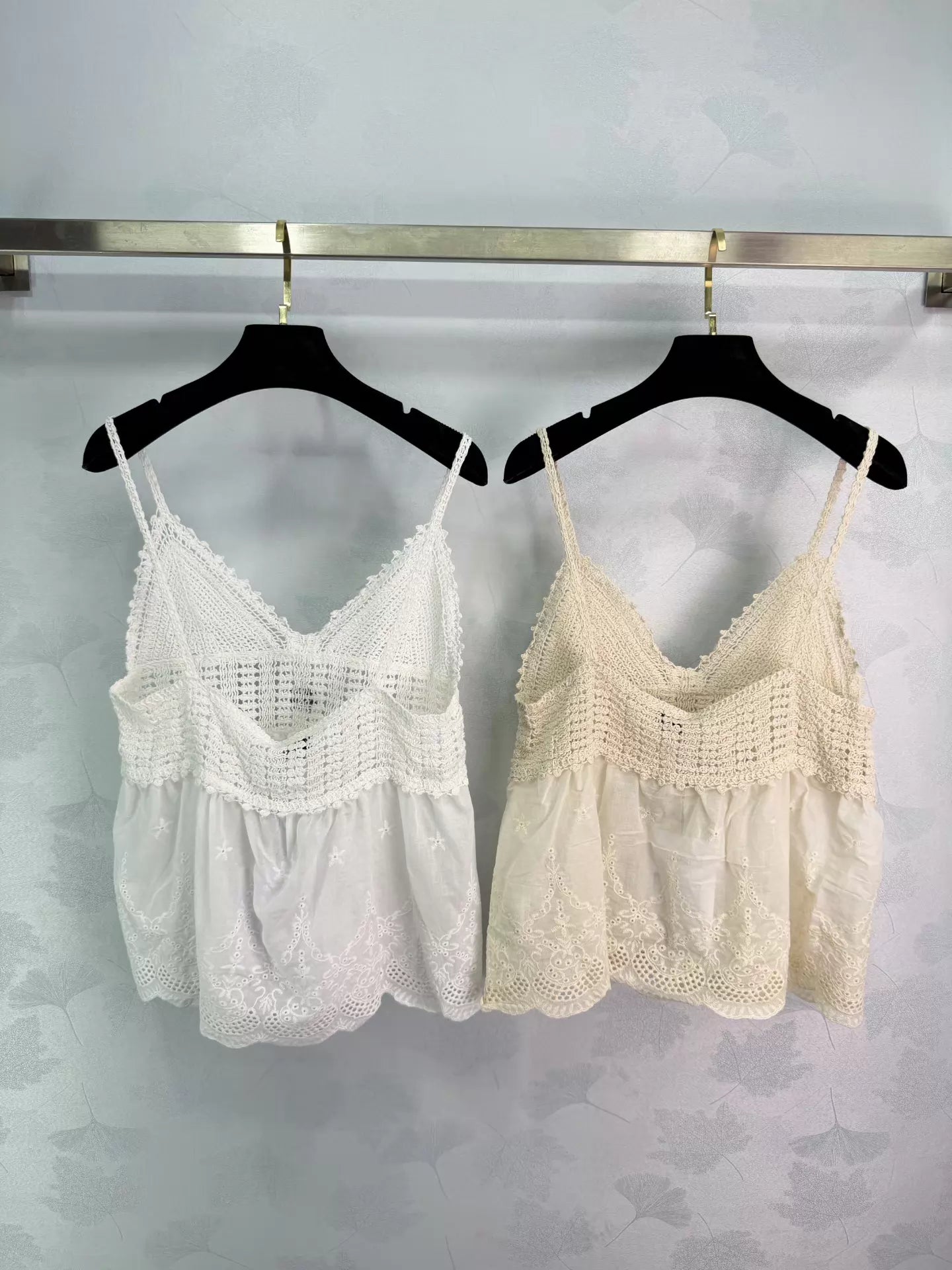 Hand-crocheted patchwork camisole