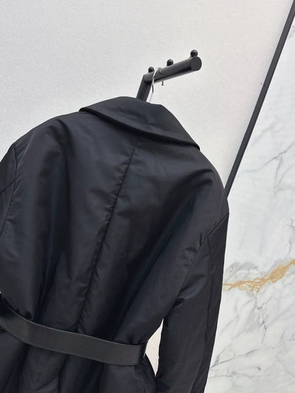 25fw Logo belt decoration suit style down jacket