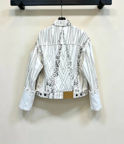 26ss Printed Denim Jacket/Jeans
