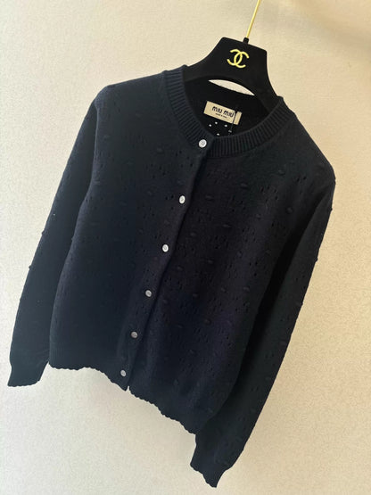 26ss Openwork Knit Cardigan