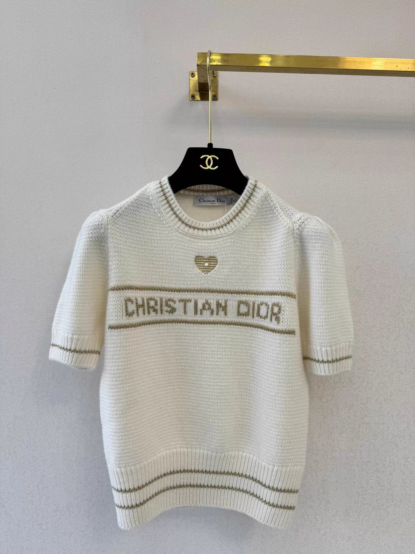 26ss Short-sleeved knit sweater