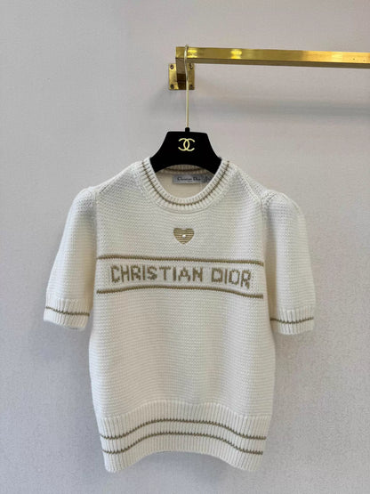 26ss Short-sleeved knit sweater