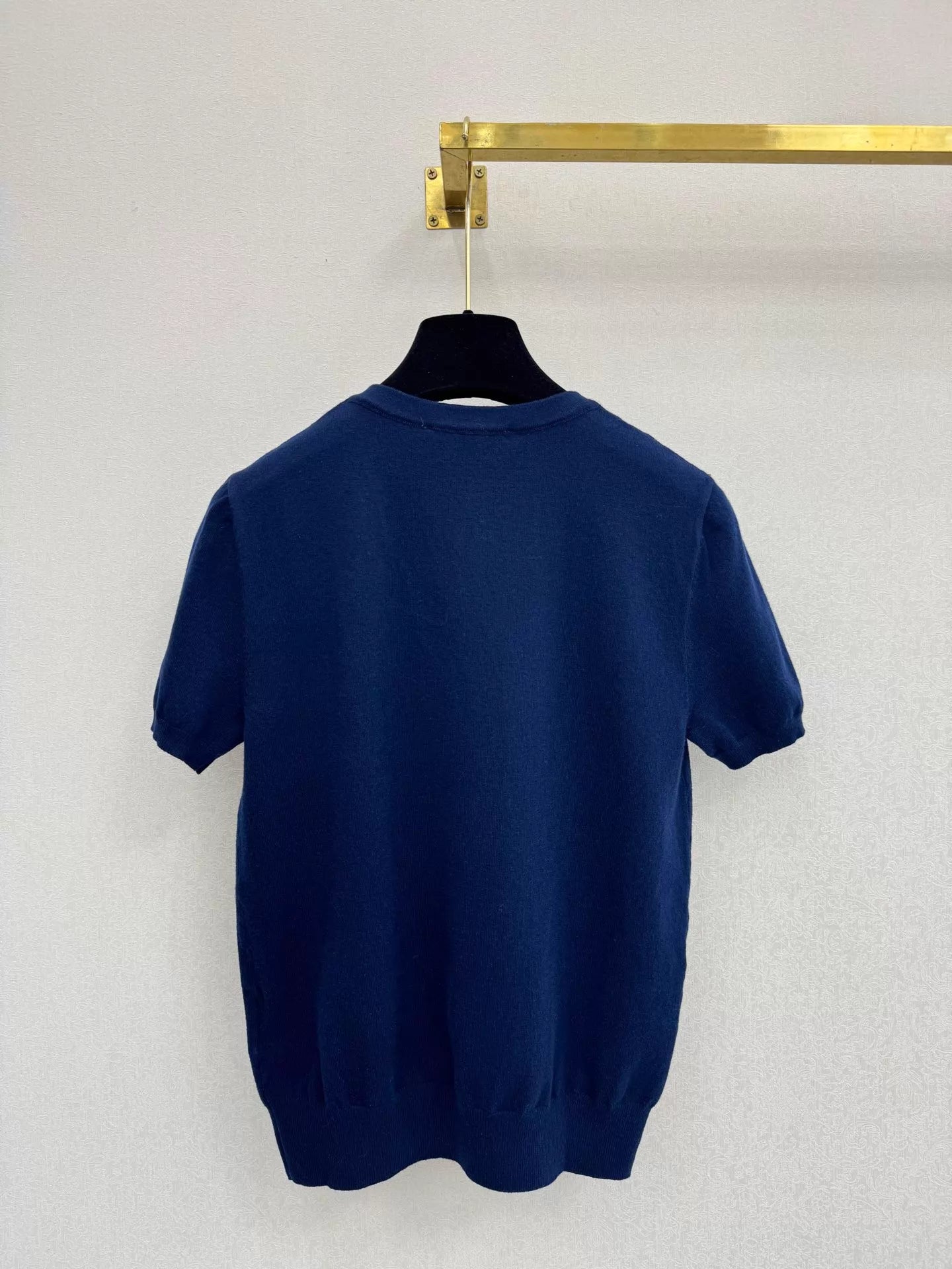 26ss Embroidered Logo Knit T-Shirt