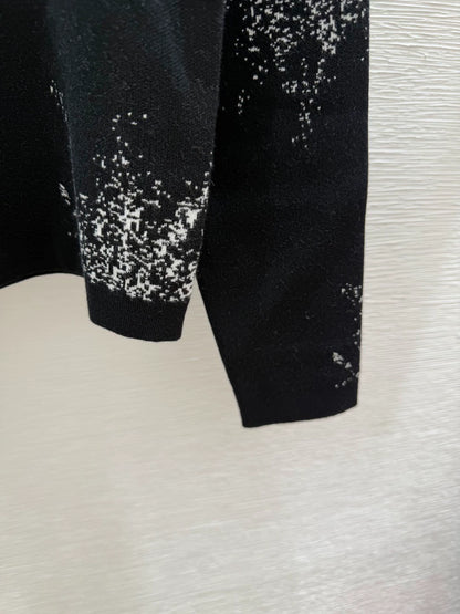 25fw Jacquard V-neck cardigan