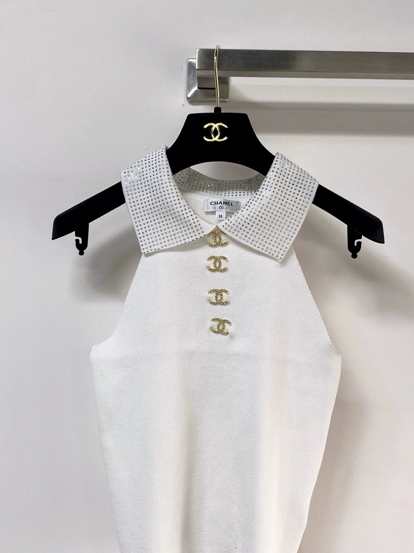 26ss Gold button vest