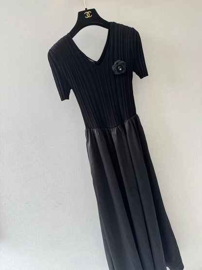 26ss Knitted Patchwork Dress