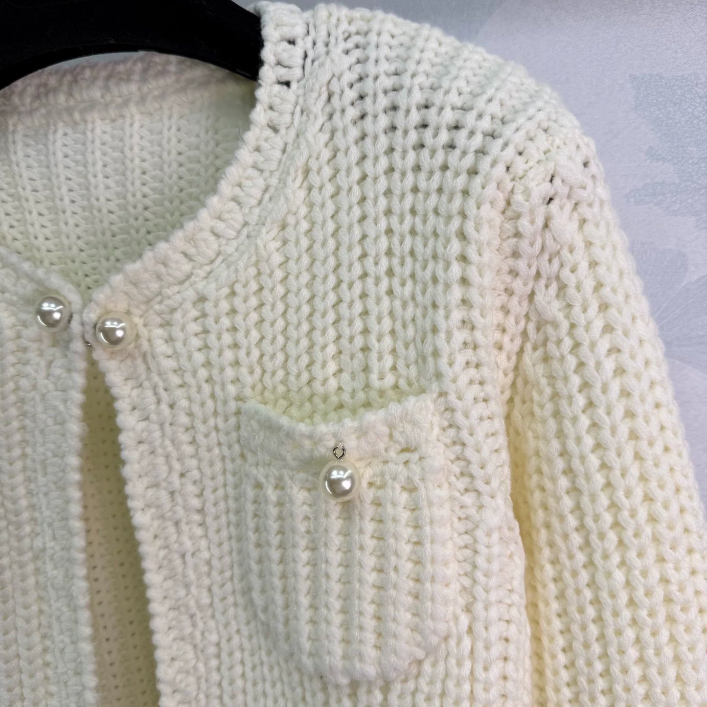 round neck cardigan