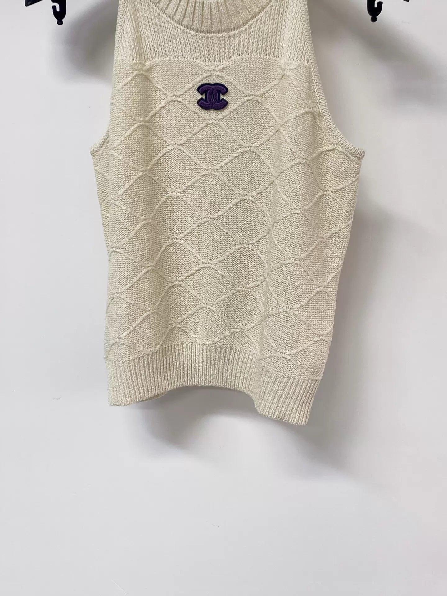 26ss Diamond Pattern Knit Vest