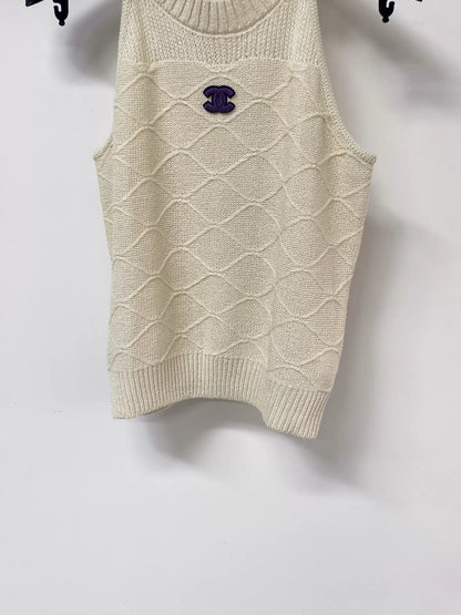 26ss Diamond Pattern Knit Vest