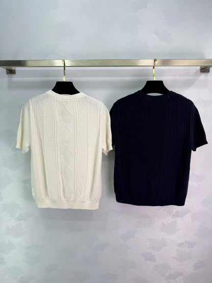 26ss Cable Knit T-Shirt