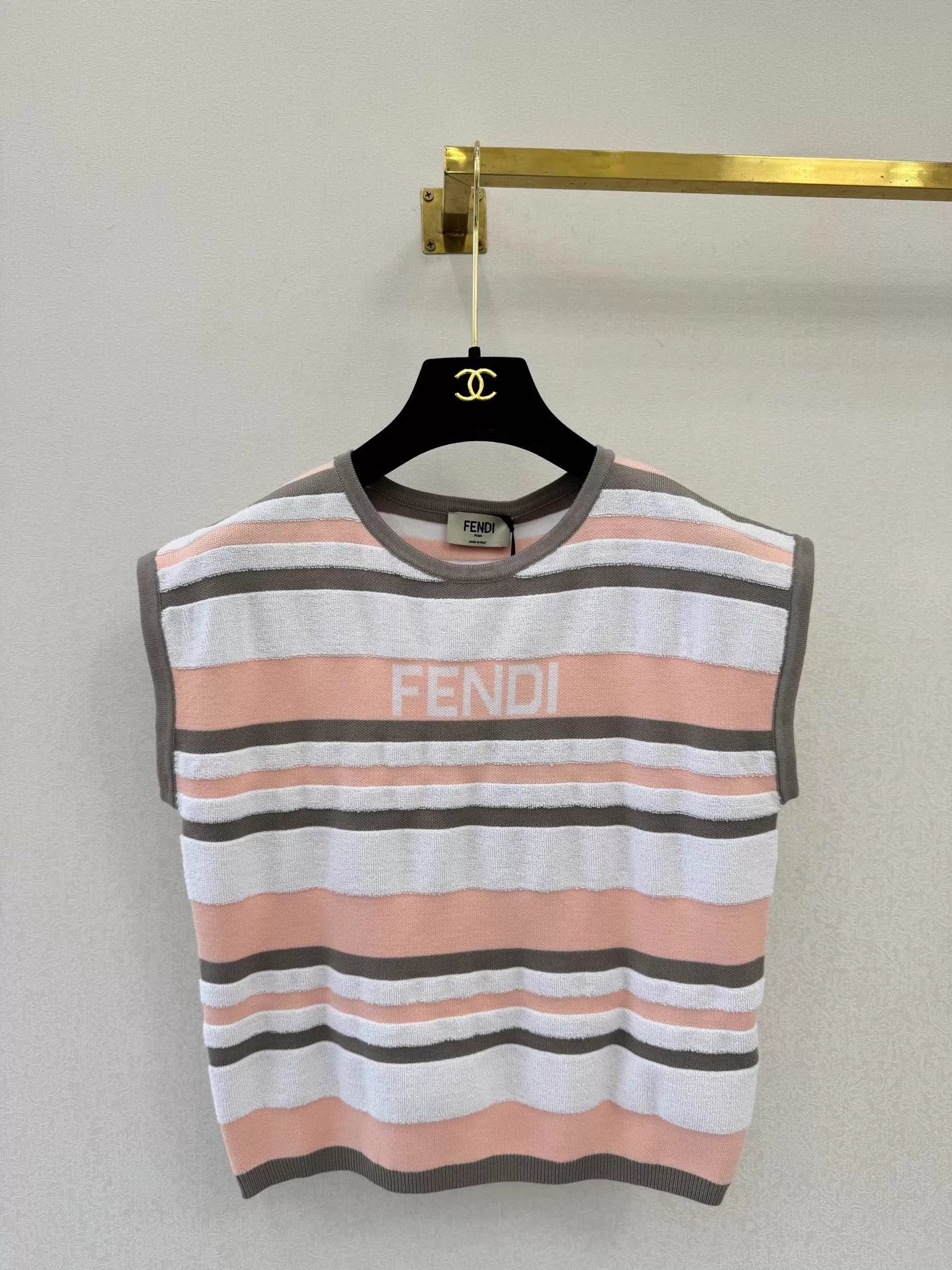 26ss Striped Knit Set