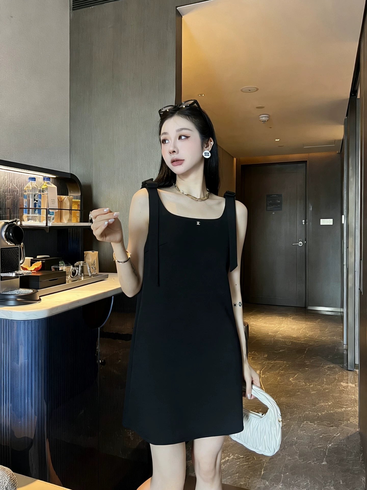 26ss Bowknot Vest Dress