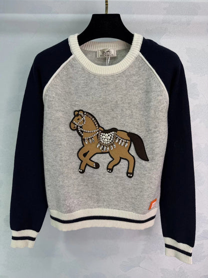 Horse Pattern Sweater