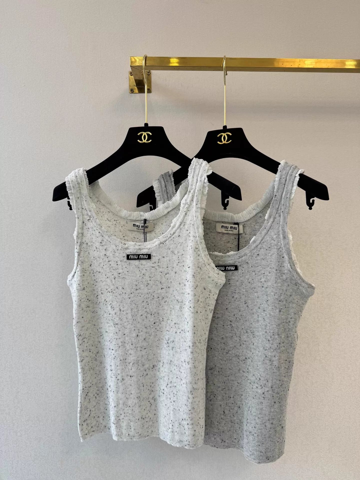 26ss Color-blocked Knitted Vest