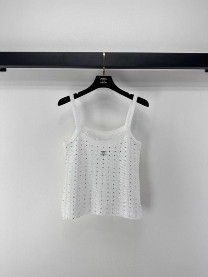 26ss Two-piece set: camisole/knitted cardigan