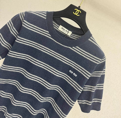 Knit Short-Sleeve Top
