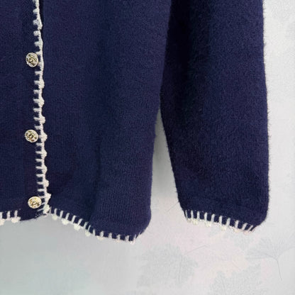 Knitted V-neck Cardigan