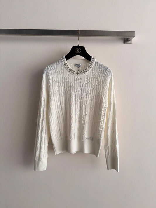 Rhinestone Logo Sweater